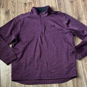 Under Armour Maroon Cold Gear Quarter-Zip Pullover